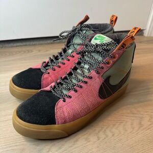 Nike SB Zoom Blazer Mid Premium Acclimate Pack Noble Green Pink women 8.5 Men 7